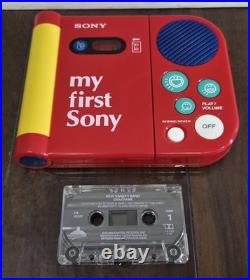 Vintage 1989 My First Sony Cassette Player TPM-8000 WORKING