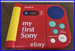 Vintage 1989 My First Sony Cassette Player TPM-8000 WORKING