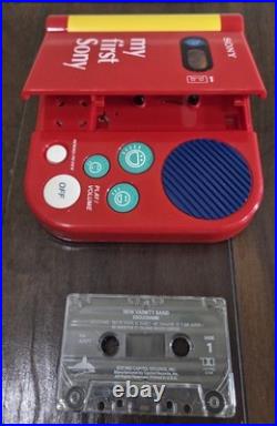 Vintage 1989 My First Sony Cassette Player TPM-8000 WORKING