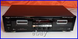 Vintage 1990 DENON DRW-750A Dubbing Stereo Double Cassette Tape Deck Recorder