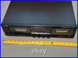 Vintage 1990 DENON DRW-750A Dubbing Stereo Double Cassette Tape Deck Recorder