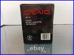 Vintage 1990s Craig RC101 Radio Cassette Recorder Mini Boombox NOS PROP