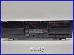Vintage 1990s Kenwood KX-W8010 Double Cassette Deck Tape Recorder Dubbing Vintage 1990s Kenwood KX-W8010 Double Cassette Deck Tape Recorder Dubbing