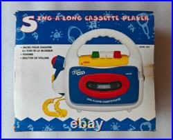 Vintage 1990s Kids Way Sing A Long Cassette Player Tape Recorder Model 8017 New Vintage 1990s Kids Way Sing A Long Cassette Player Tape Recorder Model 8017 New