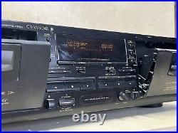 Vintage 1990s Pioneer CT-W404R Double Cassette Deck Player/Recorder