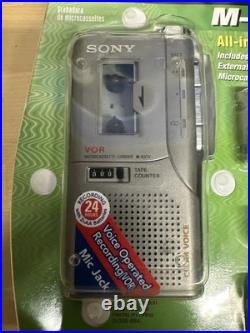 Vintage 2001 SONY PRESSMAN Micro Cassette Recorder Model M-637V NEW Package Rare