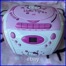 Vintage 2007 Hello Kitty Stereo CD Boombox with Cassette Recorder & AM/FM Radio Vintage 2007 Hello Kitty Stereo CD Boombox with Cassette Recorder & AM/FM Radio