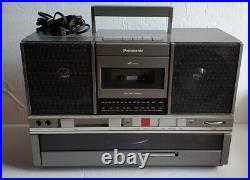 Vintage 80's Panasonic SG-J500 Record Player Cassette Tape Radio Boombox TESTED