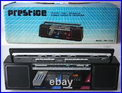 Vintage 80's Prestige Stereo Double Cassette Player Recorder Pdk 7518 New Nos