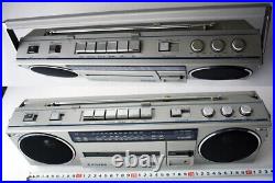 Vintage 80's Silver St2000x Stereo Radio Cassette Player Recorder Boombox New