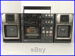 Vintage 80's Sony CFS-9900 AM/FM Stereo Cassette-Recorder Boombox HTF Audiophile