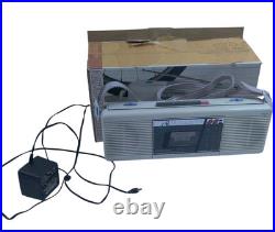 Vintage 80's Soundesign Portable Radio Cassette Recorder Boombox Model 4617wht