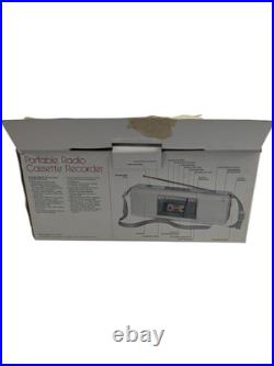 Vintage 80's Soundesign Portable Radio Cassette Recorder Boombox Model 4617wht