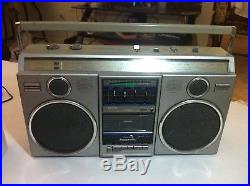 Vintage 80s Panasonic RX 5050 4 Speaker AM FM Stereo Cassette Recorder Boombox
