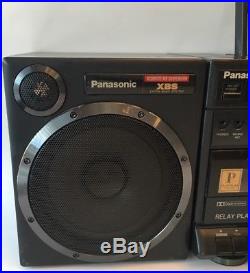 Vintage 80s Panasonic Radio Twin Cassette Player Recorder Boombox RX-CT900