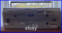 Vintage 80s Samsung Double Cassette Recorder Boombox AM / FM Radio Please Read