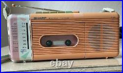 Vintage 80s Sharp QT-5(P) Radio Cassette Recorder Stranger Things All WORKS