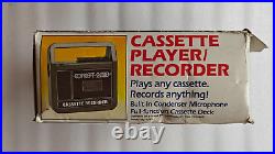 Vintage 90's Cassette Recorder Concept 2000 Red Cassette Tape Player New RARE