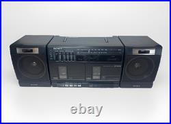 Vintage 90s Sony CFS-W350 Radio Cassette Recorder Boombox with Cord TESTED