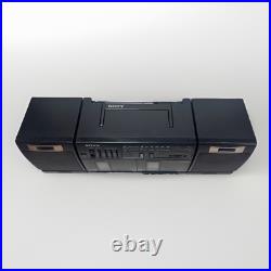 Vintage 90s Sony CFS-W350 Radio Cassette Recorder Boombox with Cord TESTED