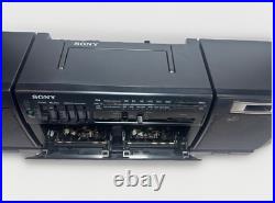 Vintage 90s Sony CFS-W350 Radio Cassette Recorder Boombox with Cord TESTED