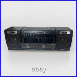 Vintage 90s Sony CFS-W350 Radio Cassette Recorder Boombox with Cord TESTED