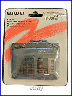 Vintage AIWA Cassette Tape Recorder Player TP-560 YUB New Sealed Gray