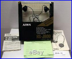 Vintage AIWA HS-J800 Tape Cassette Stereo Record Player withBattery Holders