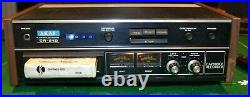 Vintage AKAI CD81D 8 track cassette recorder and playback machine. Playback test