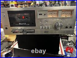 Vintage AKAI CS-702D 2 HEAD STEREO CASSETTE DECK PLAYS AND RECORD TESTED