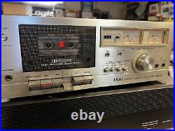 Vintage AKAI CS-702D 2 HEAD STEREO CASSETTE DECK PLAYS AND RECORD TESTED