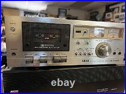 Vintage AKAI CS-702D 2 HEAD STEREO CASSETTE DECK PLAYS AND RECORD TESTED