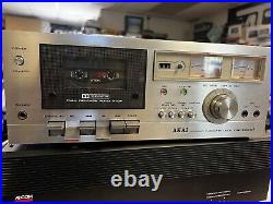 Vintage AKAI CS-702D 2 HEAD STEREO CASSETTE DECK PLAYS AND RECORD TESTED