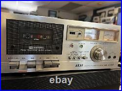 Vintage AKAI CS-702D 2 HEAD STEREO CASSETTE DECK PLAYS AND RECORD TESTED