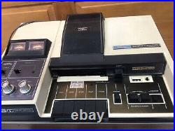 Vintage AKAI GXC-65D Cassette Recorder And 2- AKAI ACM-80 Mics