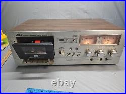 Vintage AKAI GXC-730D AUTO REVERSE RECORDING STEREO CASSETTE DECK Tape / Tested