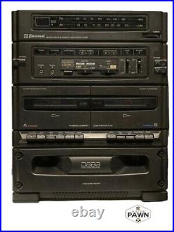 Vintage AM/FM Dual Stereo Record Play cassette Double Emerson (FVS022694)