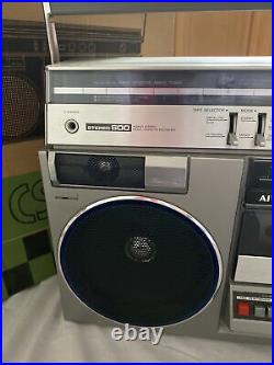 Vintage Aiwa Cs-600 Radio Cassette Recorder Ghettoblaster Boombox? Read Desc