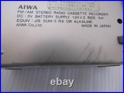 Vintage Aiwa HS-J2 Cassette Boy Player Recorder Portable AM/FM Radio Used