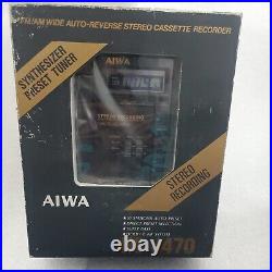 Vintage Aiwa HS-J470 AM/FM Cassette Stereo Recording. 1990'S. For Parts Only