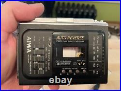Vintage Aiwa HS-J700 Stereo Radio Cassette Recorder With Accessories