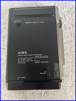 Vintage Aiwa Hs-j07 Am / Fm Stereo Cassette Recorder With Case- Very Desirable