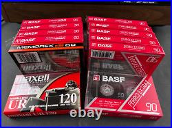 Vintage Akai CS-35D Stereo Cassette Deck Recorder Player with BASF 90 Cassettes