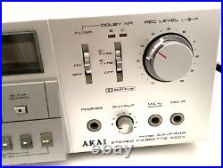 Vintage Akai GX-F44R Stereo Cassette Deck Recorder Repair or Parts READ