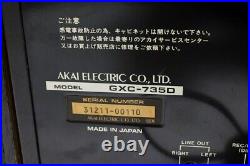 Vintage Akai GXC-735 D Cassette Deck Recording Playback Possible bk929 Authentic