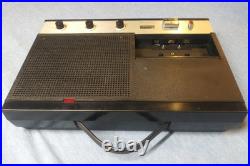 Vintage Ampex Micro 20 Audio Cassette Recorder / Player Complete with Case WORKS