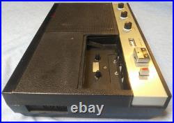 Vintage Ampex Micro 20 Audio Cassette Recorder / Player Complete with Case WORKS