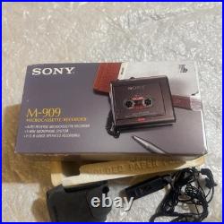Vintage Analogue Tape Recorder Sony M-909 Microcassette REPAIR/NOT WORKING