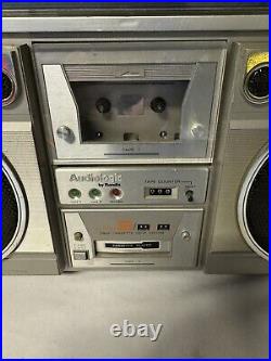 Vintage Audiologic AM/FM Two Cassette Recorder Boombox SCR-3266