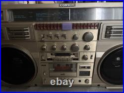 Vintage BOOMBOX CONION C-100F Ghetto Blaster Cassette Radio Record WORKING NICE